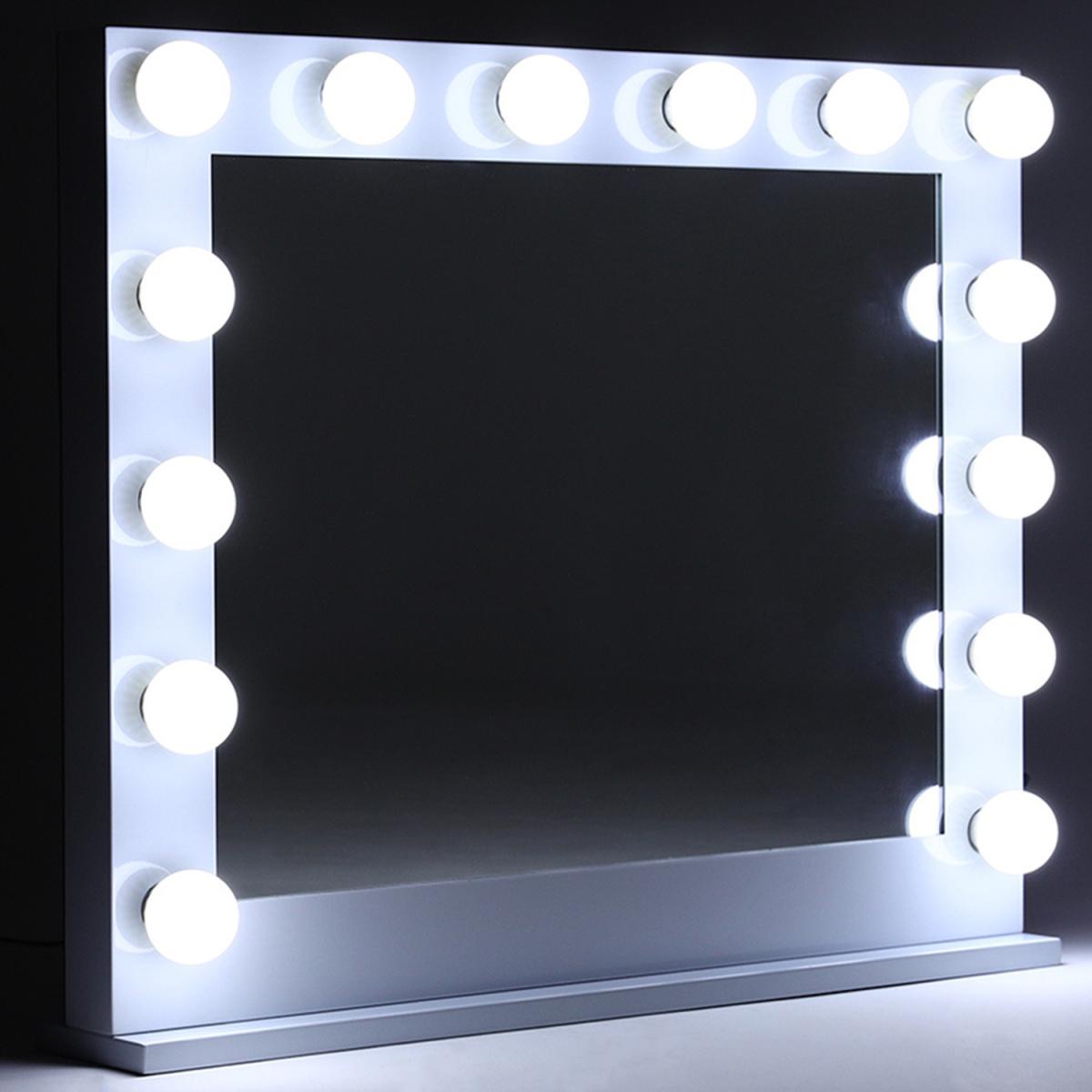 Hollywood Standard Cold White Vanity Mirror with LED - White / 50cm – image 8