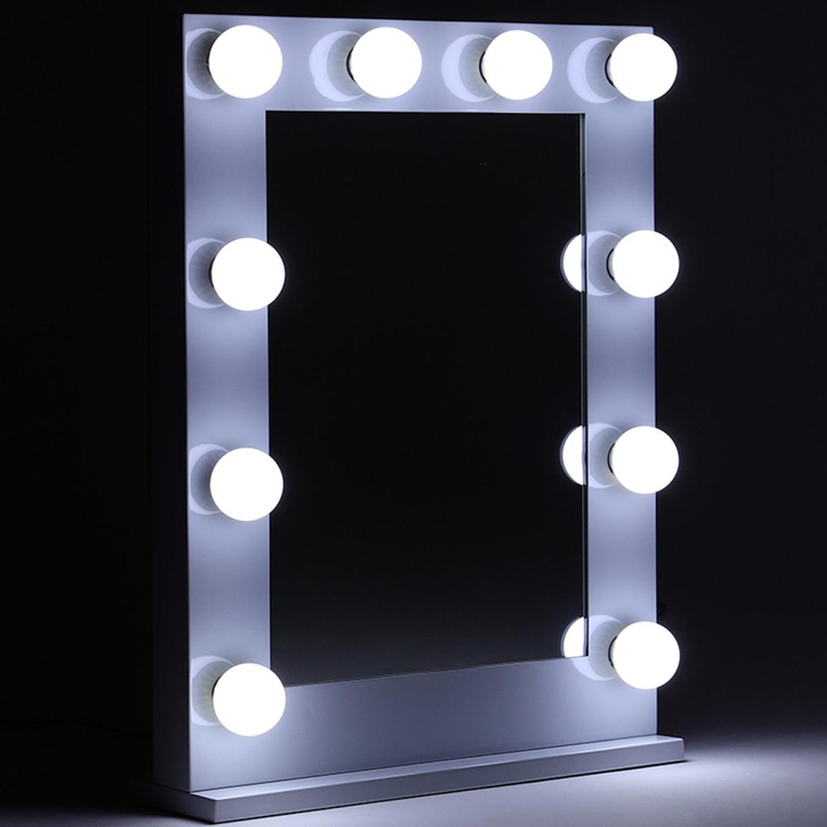 Hollywood Standard Cold White Vanity Mirror with LED - White / 50cm – image 9