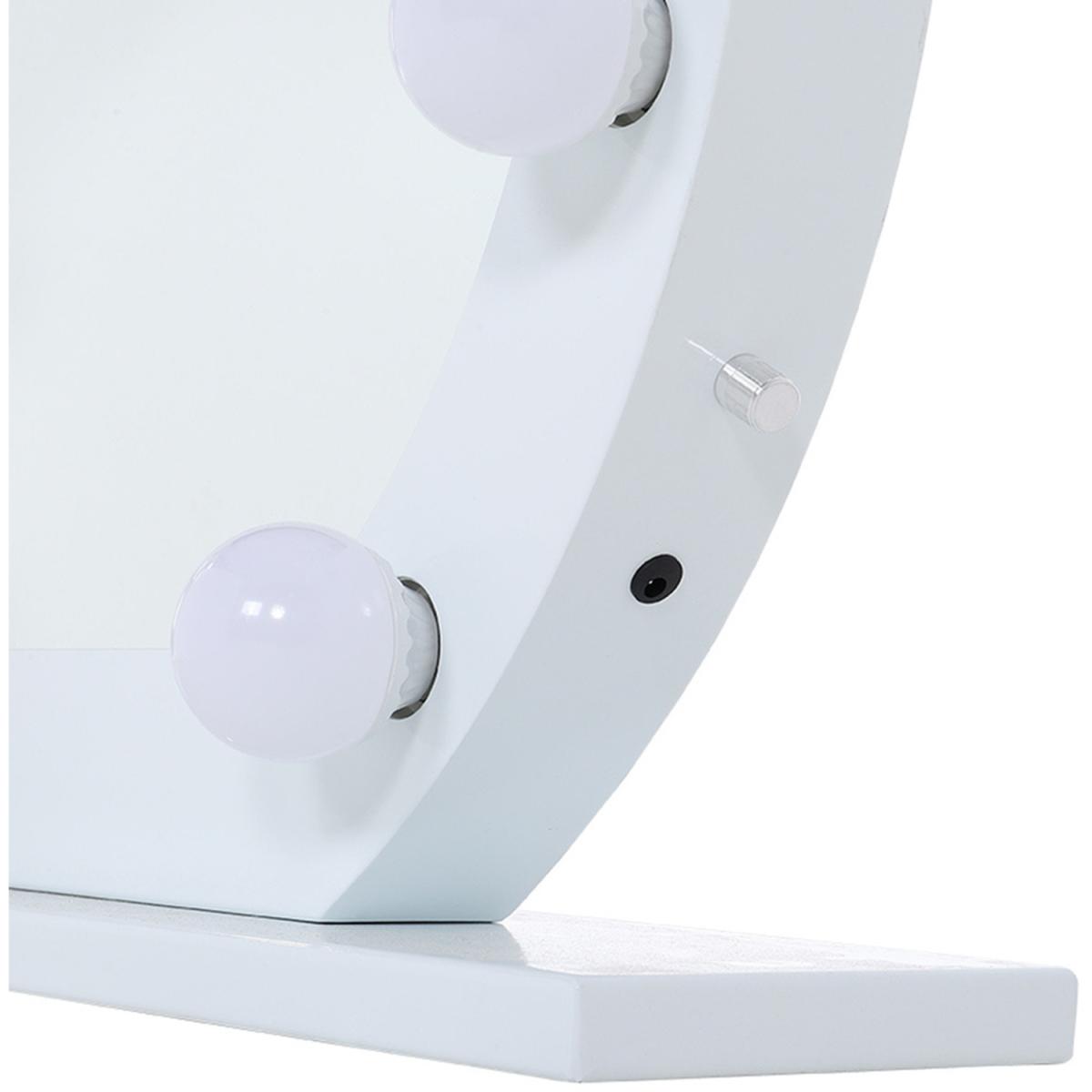 Hollywood Standard Cold White Vanity Mirror with LED - White / 50cm – image 10