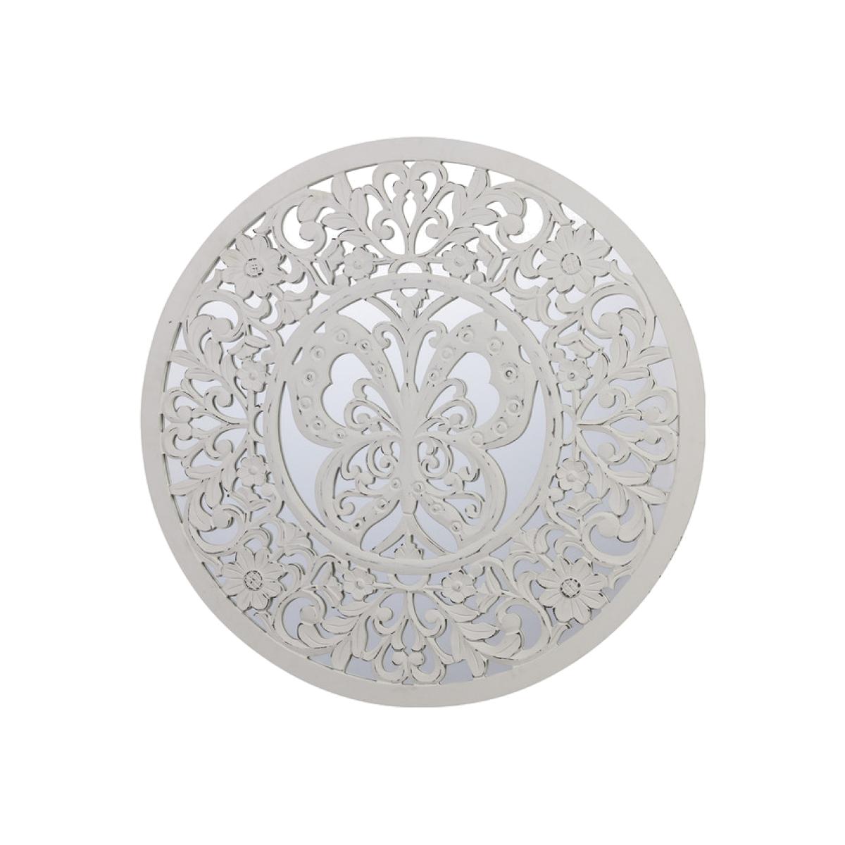Butterfly Wooden Carved Mirror