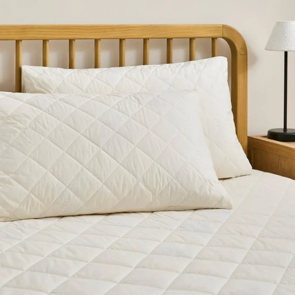 Fogarty Unbleached Wool Pillow Protector Pair – image 2