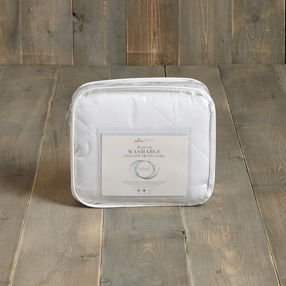 Fogarty Perfectly Washable Pillow Protector Pair White – image 6