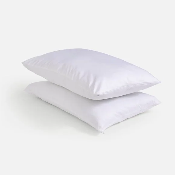 Fogarty Set of 2 Bamboo and Cotton Pillow Protectors – image 3