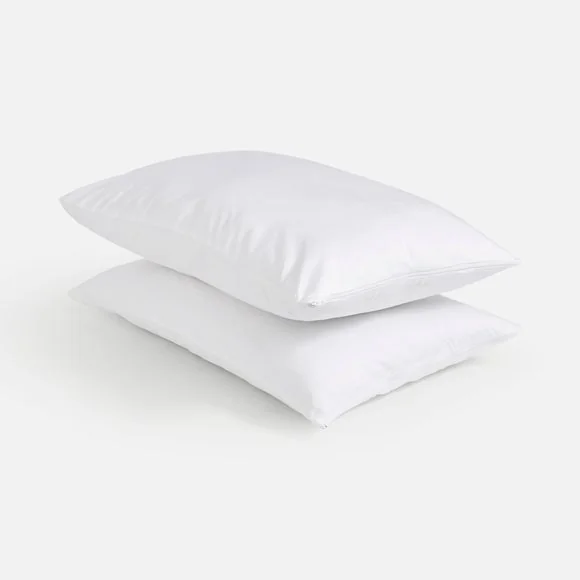 Fogarty Set of 2 Anti-Bacterial 100% Cotton Pillow Protectors – image 3