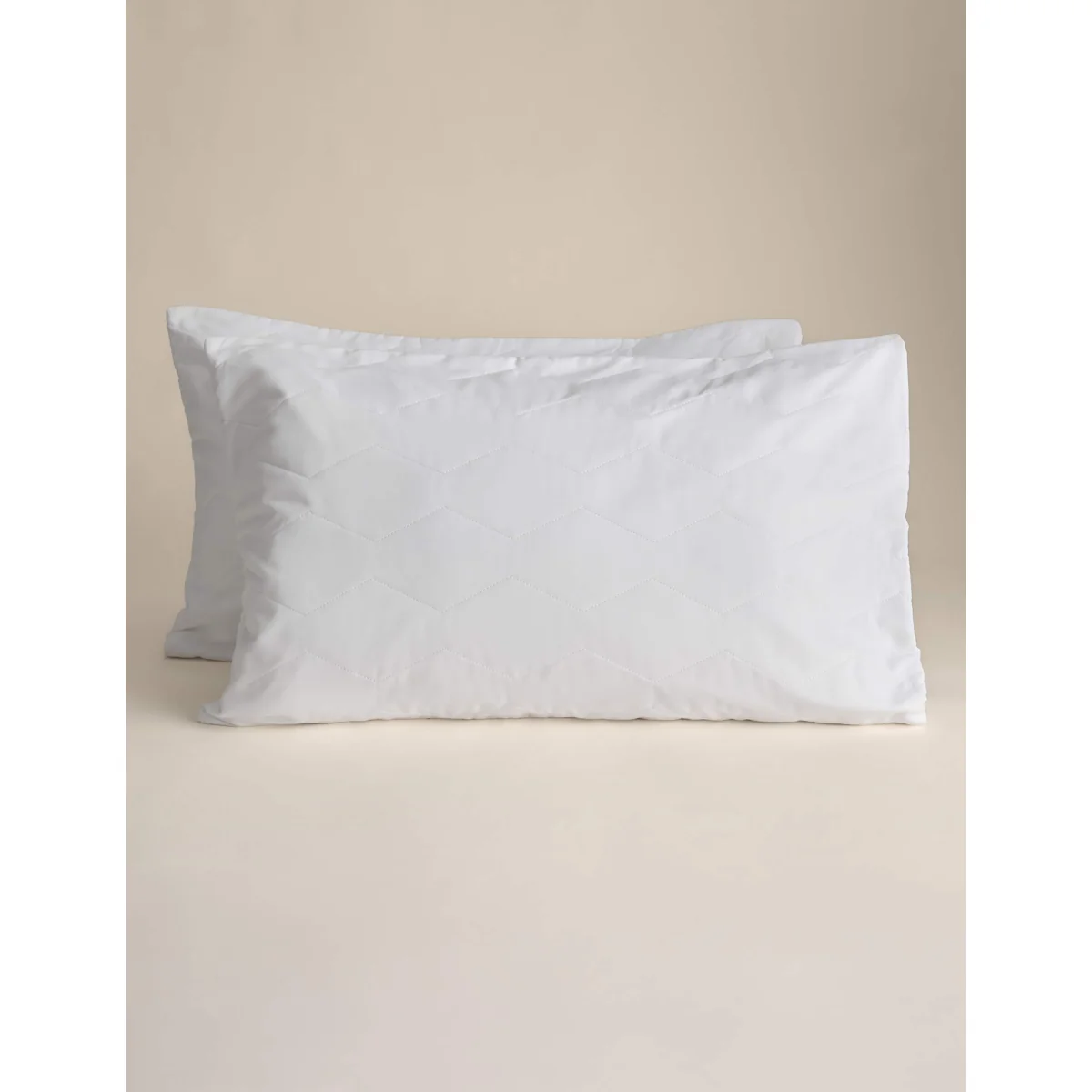M&S 2 Pack Cotton Pillow Protectors - White, White – image 2