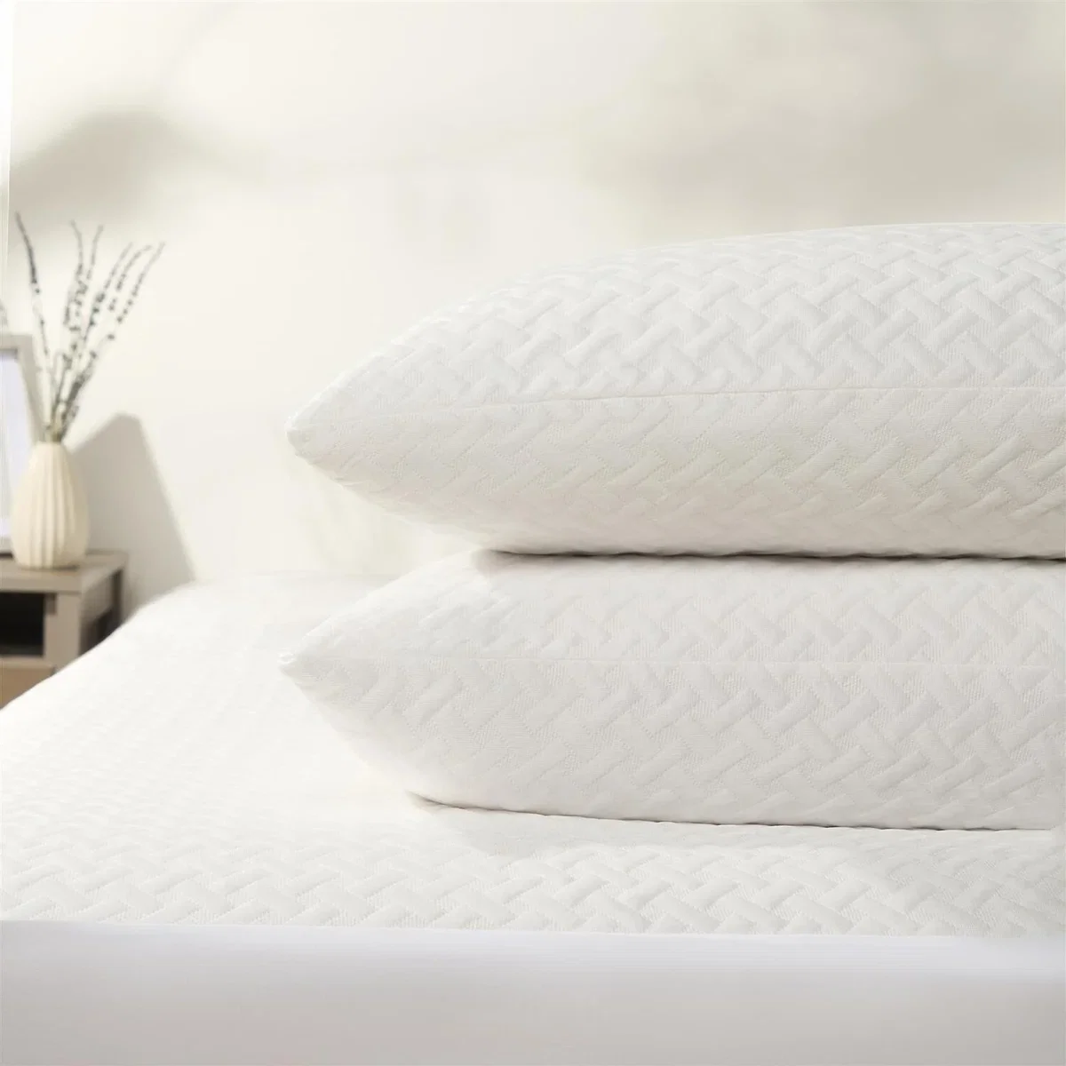 OHS Cooling Pillow Protectors - White / Continental Double – image 2