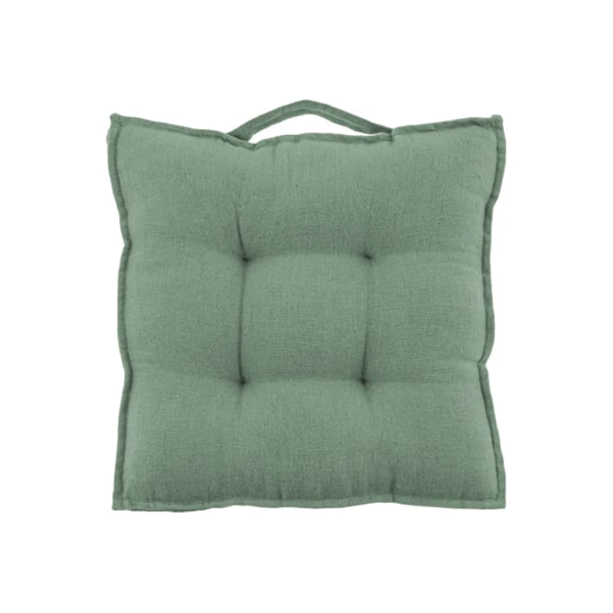 Cartmel Linen Seat Pad Green – image 1