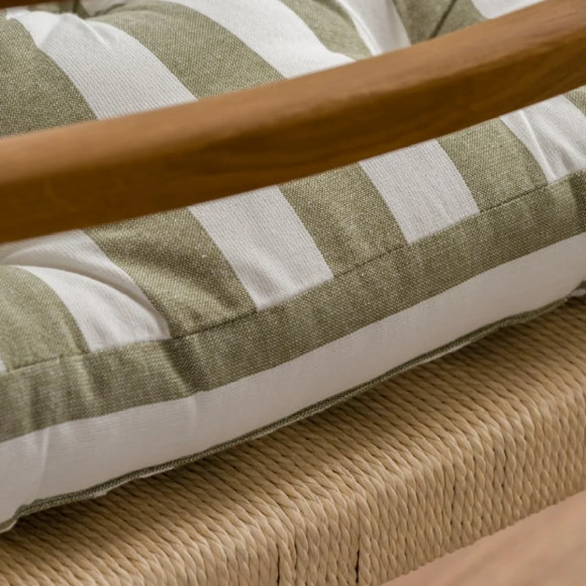 Striped Square Seat Pad – image 2