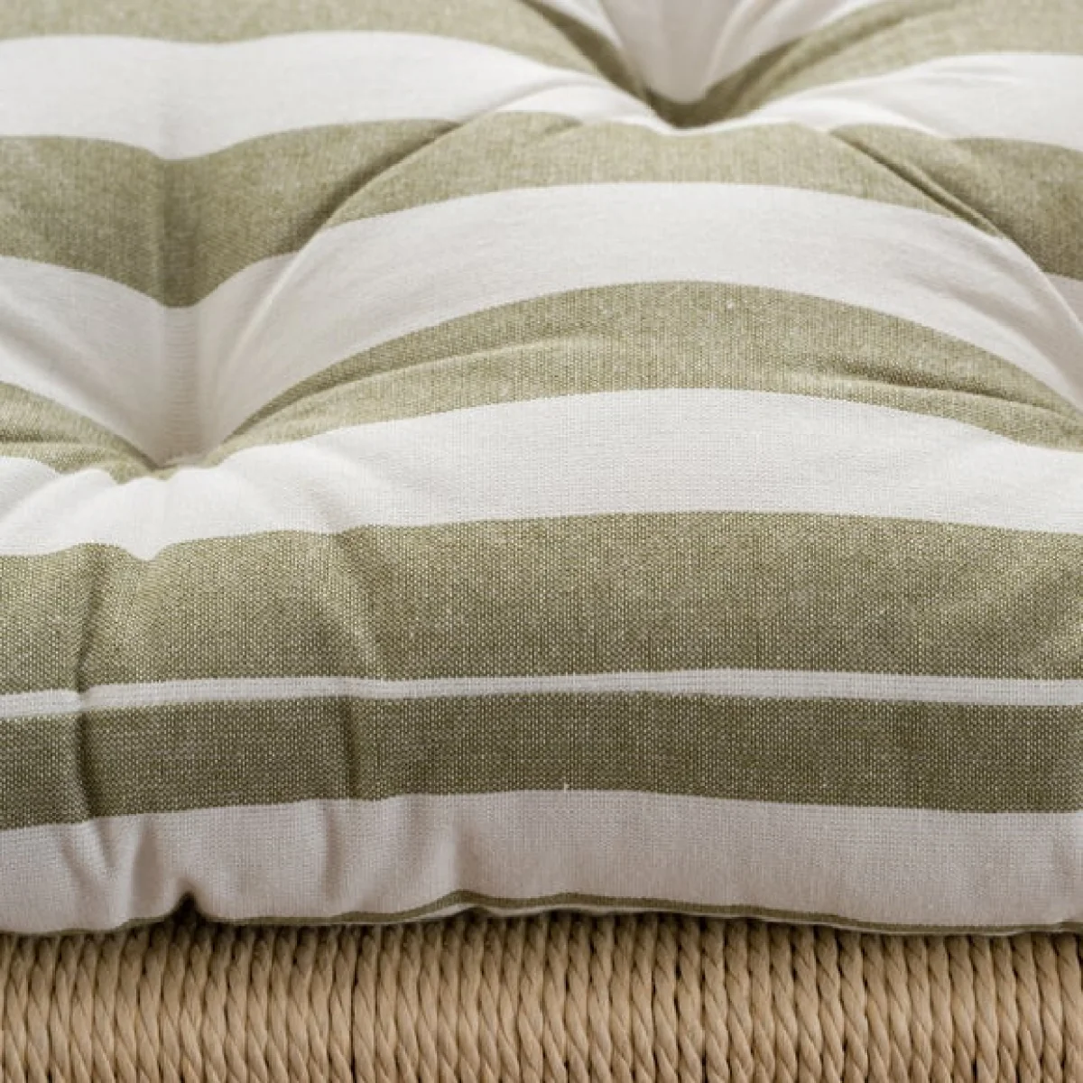 Striped Square Seat Pad – image 3