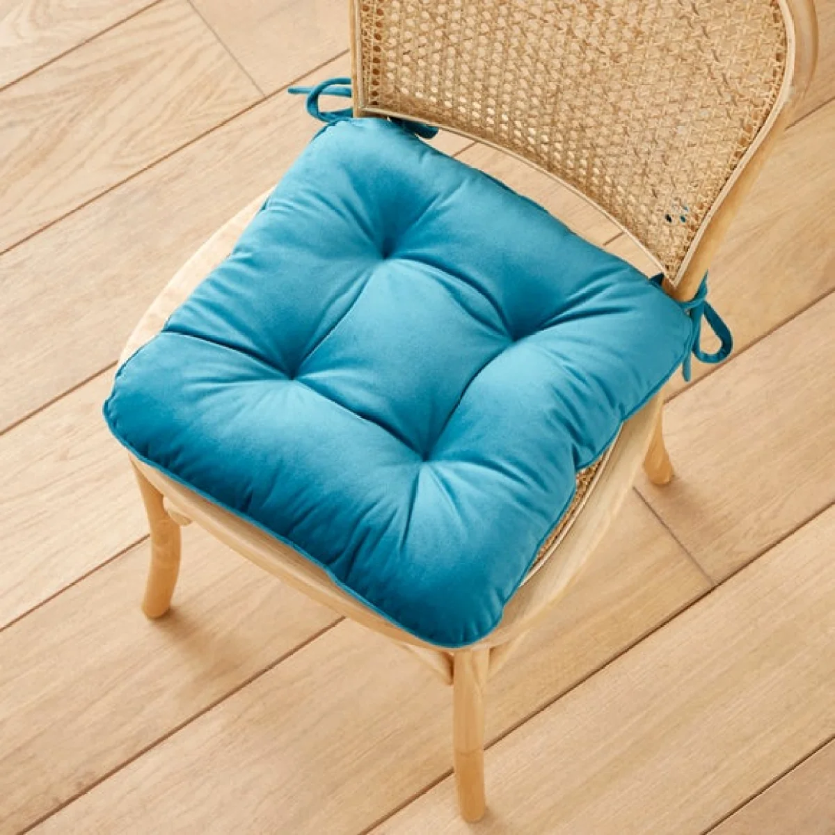 Recycled Velour Seat Pad Teal (Blue) – image 1