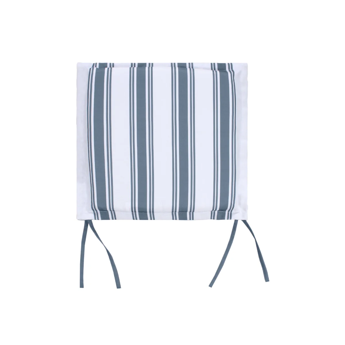 Blue Stripe Outdoor Garden Seat Pads - Pack of 2