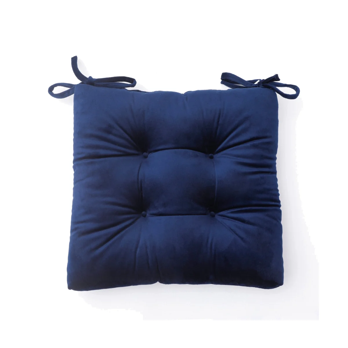 Velvet Seat Pad - Navy - 40x40cm