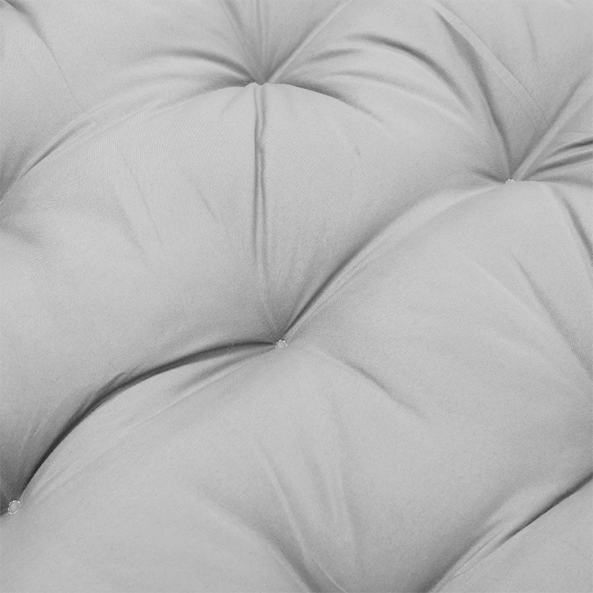 Garden Rocking Chair Back Seat Pad Swing Cushion Oxtongue Shape - Light Grey – image 4