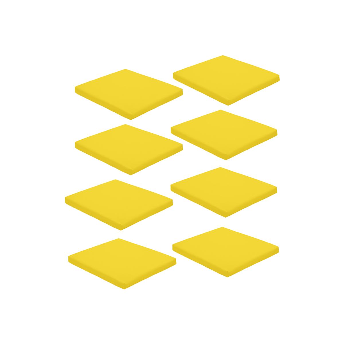 Outdoor Water Resistant Non Slip Chair Seat Pads - Yellow / 8