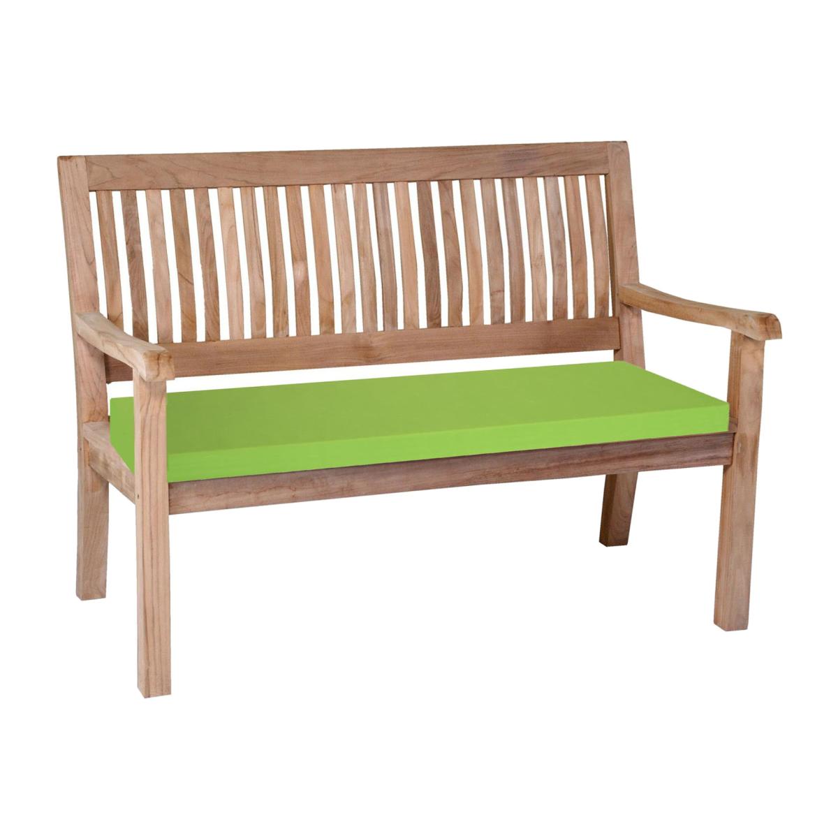 Water Resistant Bench Pad 3 Seater - Lime Green