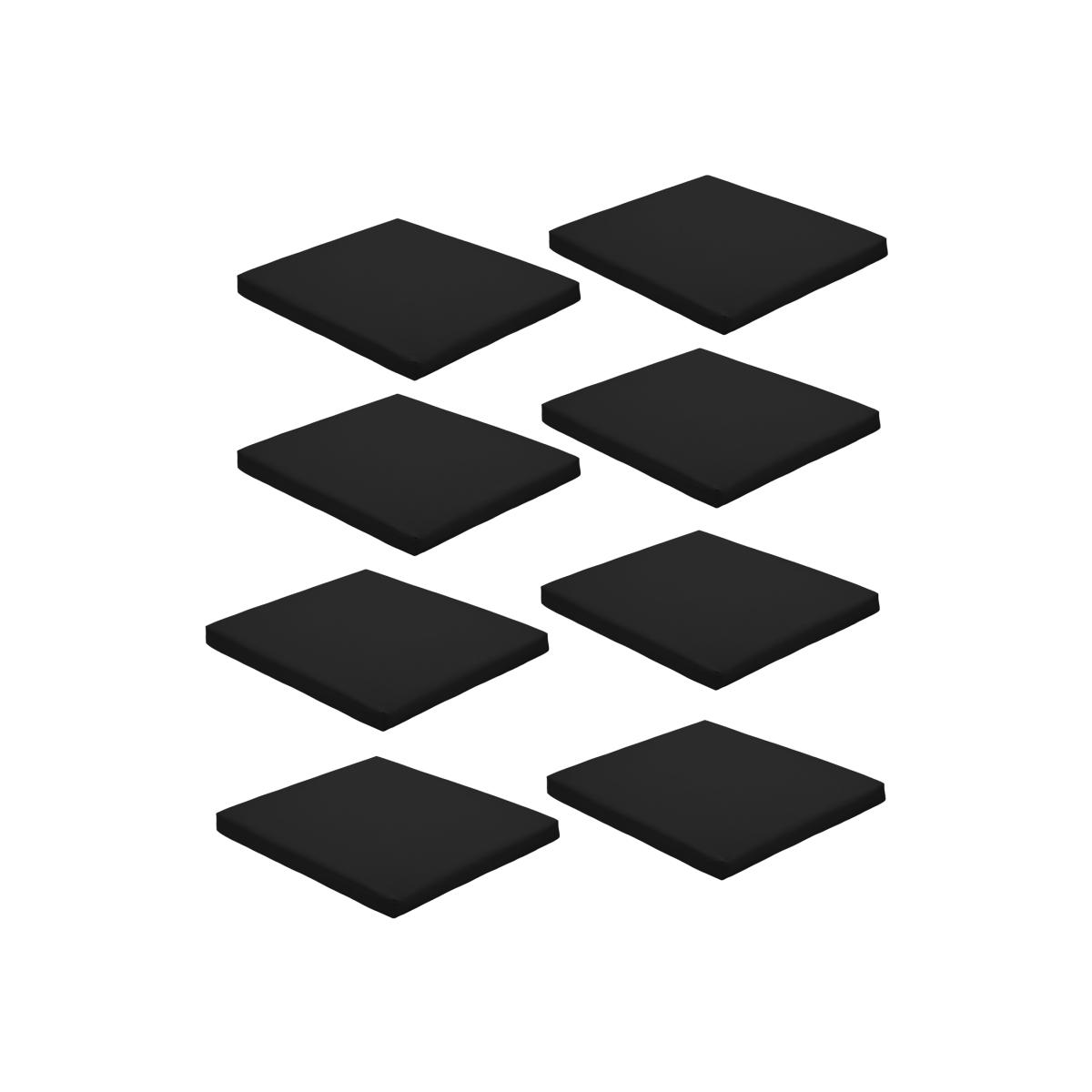 Outdoor Water Resistant Non Slip Chair Seat Pads - Black / 8