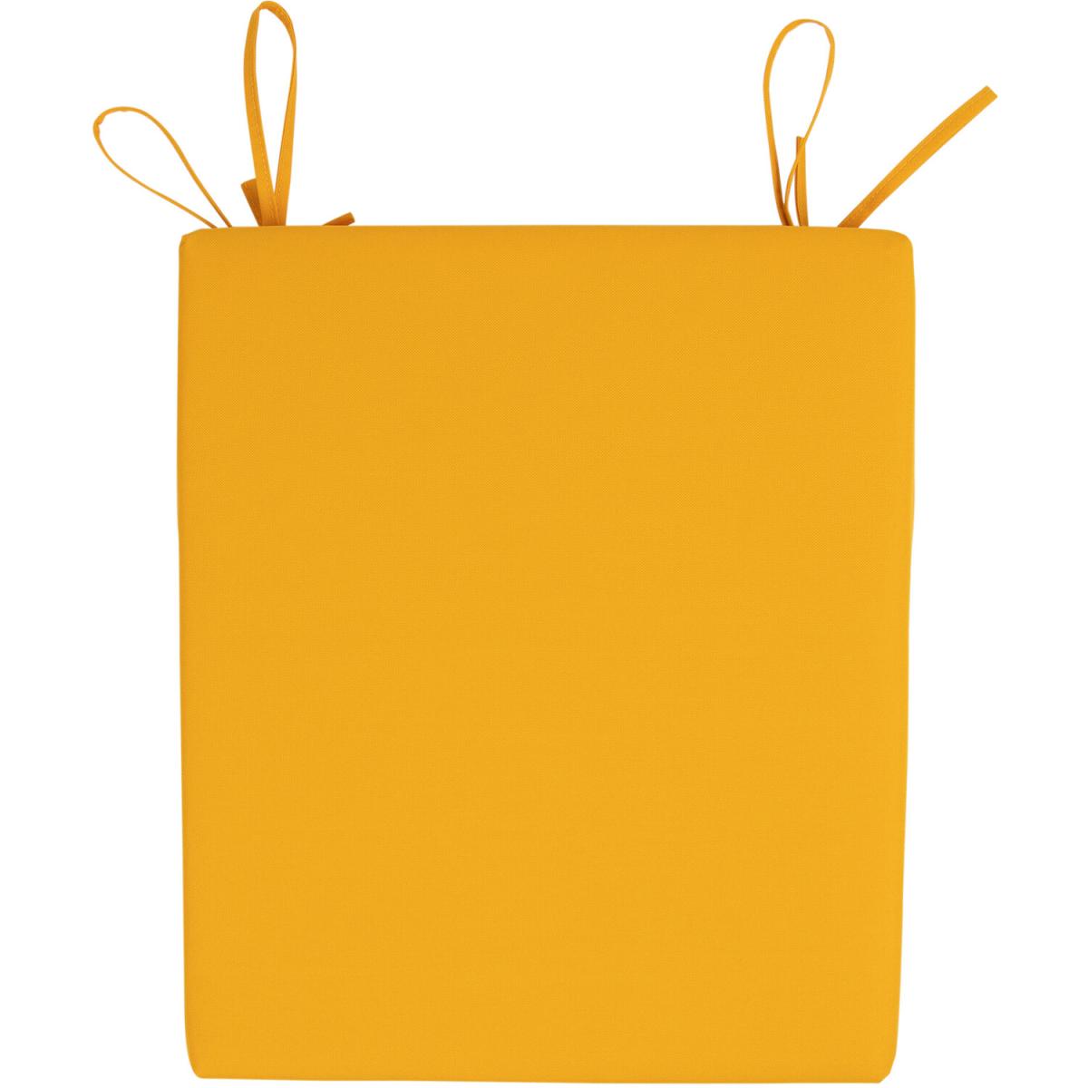 Square Indoor and Outdoor Seat Pad - Ochre Yellow – image 2