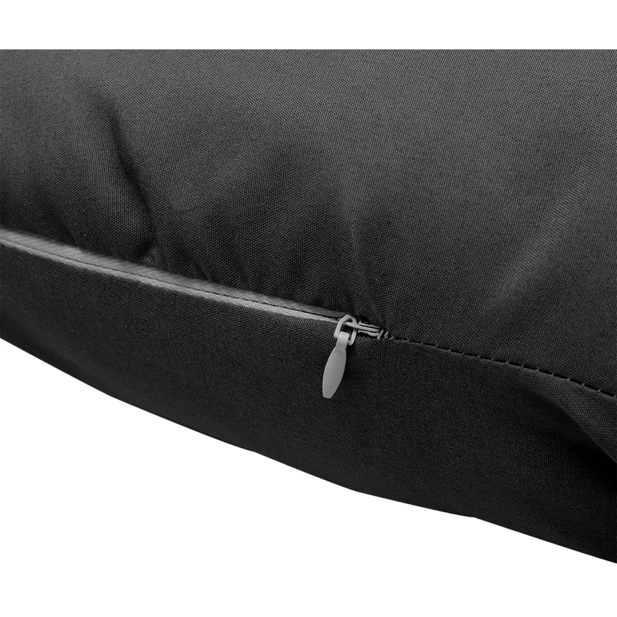 Garden Rocking Chair Back Seat Pad Swing Cushion Oxtongue Shape - Black – image 5