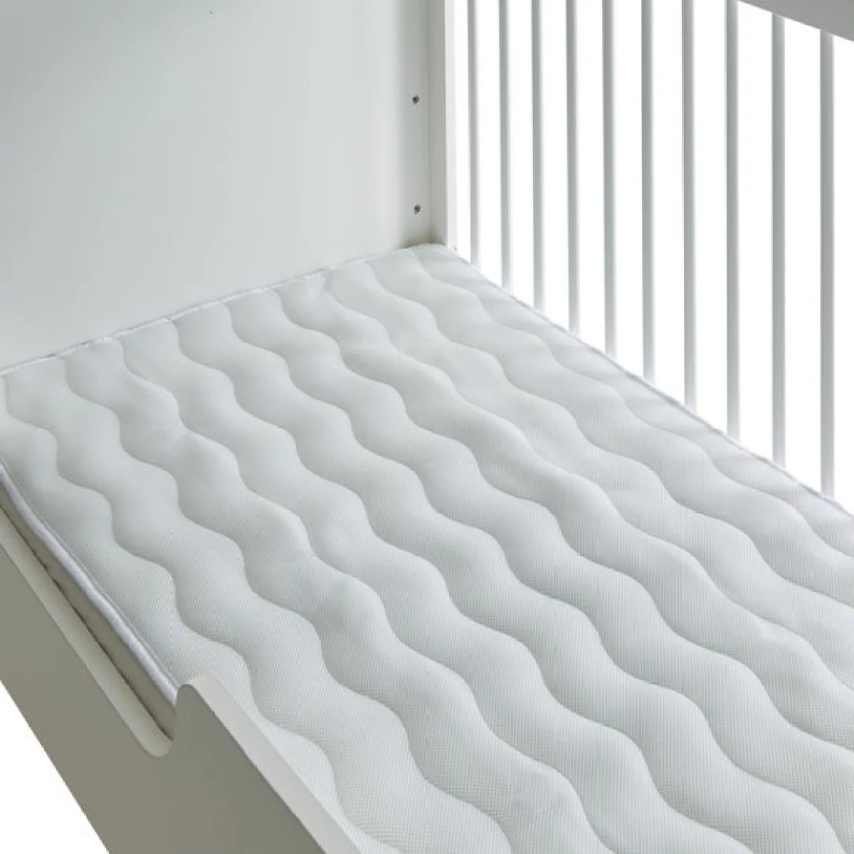 Max Air Cotbed Mattress Enhancer White – image 1