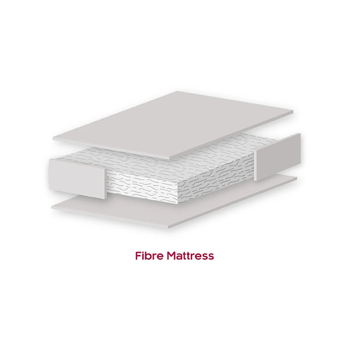 East Coast Cot Bed Fibre Mattress – image 3