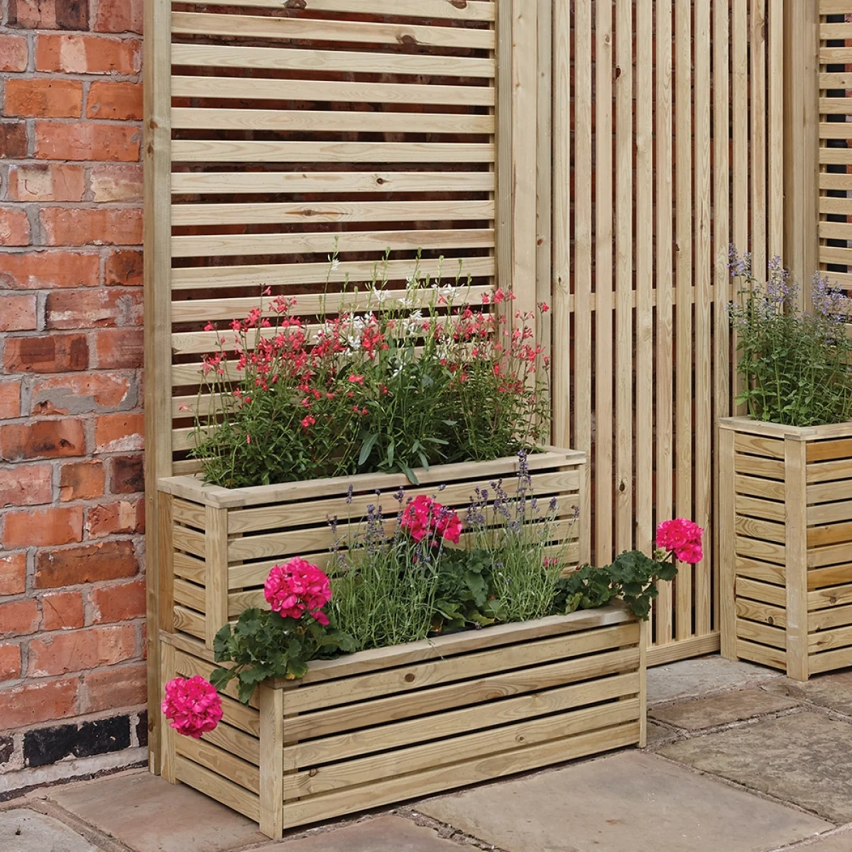 Rowlinson Wooden Tier Planter