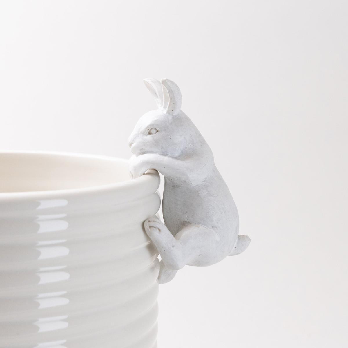 Plant Pot Climber Rabbit White – image 2