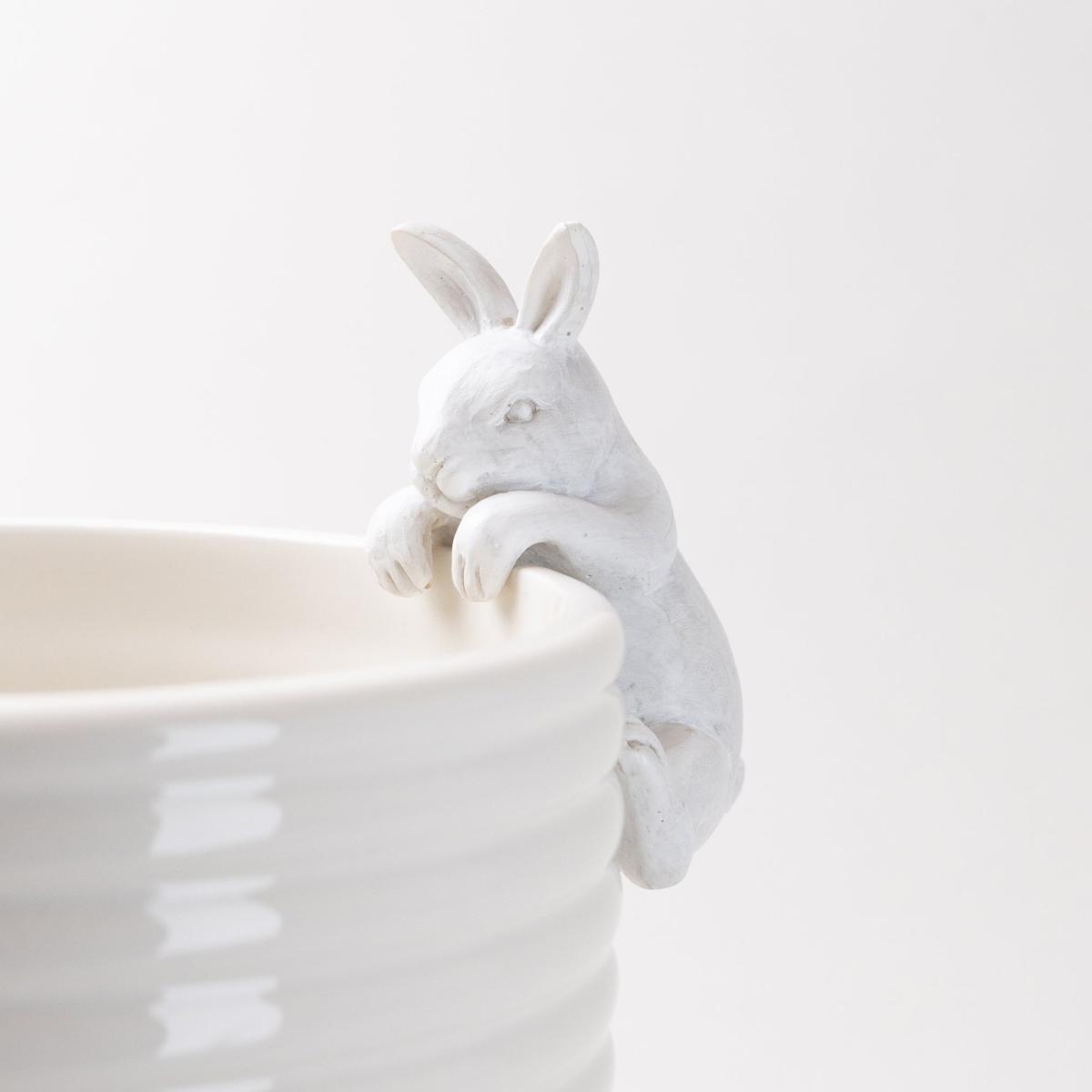 Plant Pot Climber Rabbit White – image 1