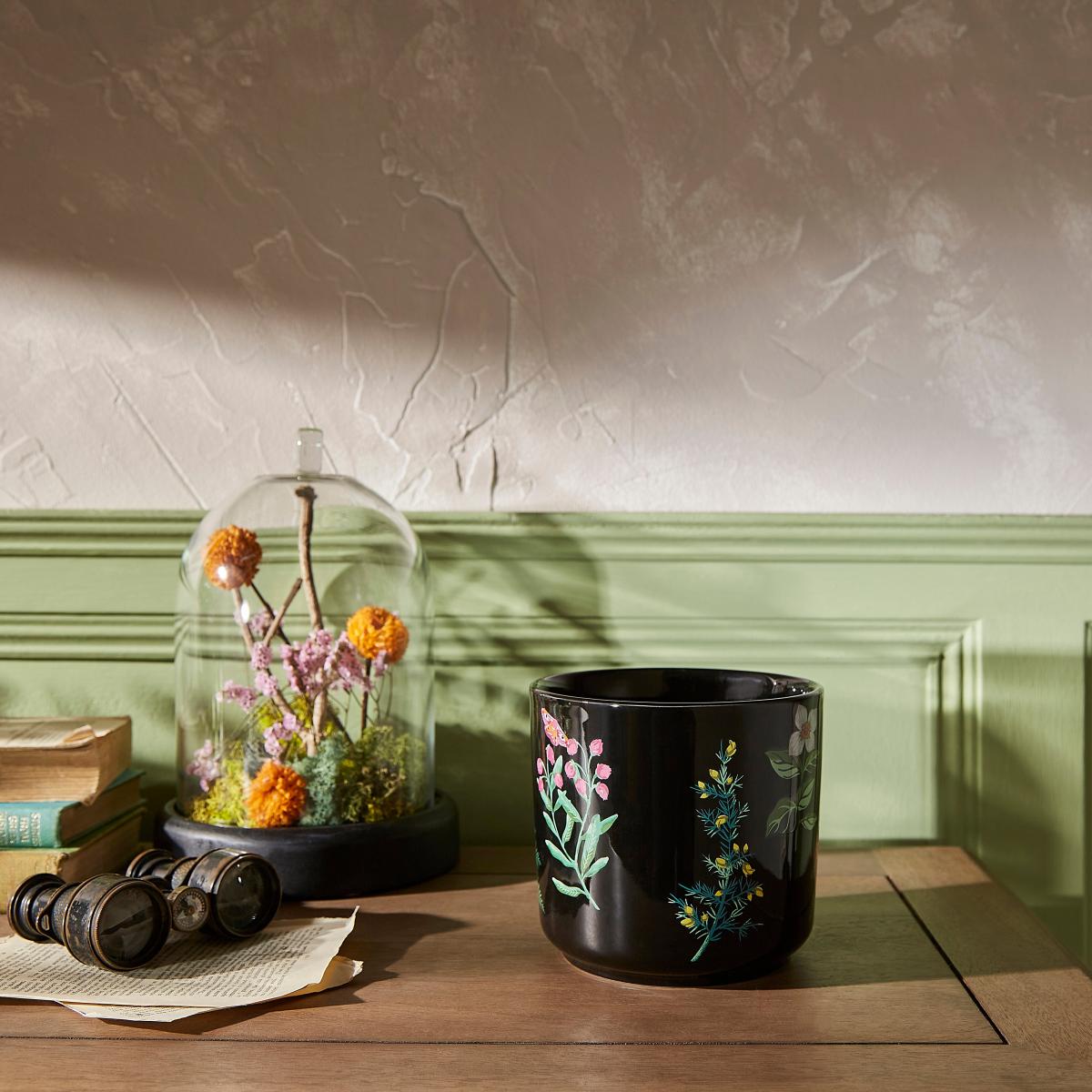 Large Black Moorland Plant Pot Black – image 2