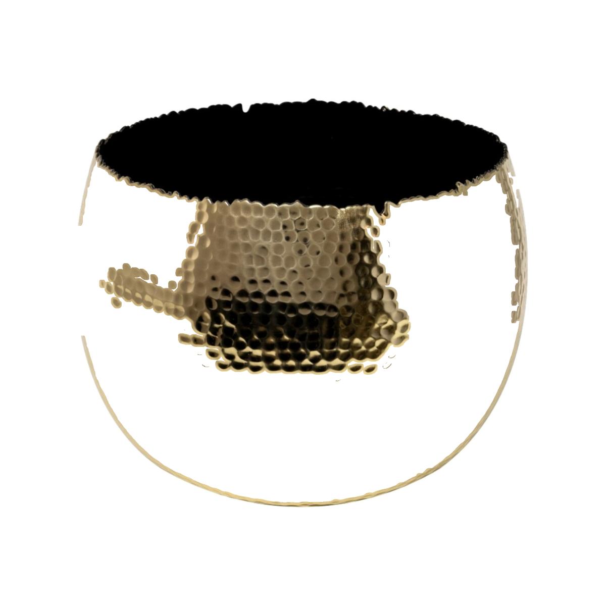 Hammered Bowl Plant Pot Gold – image 1