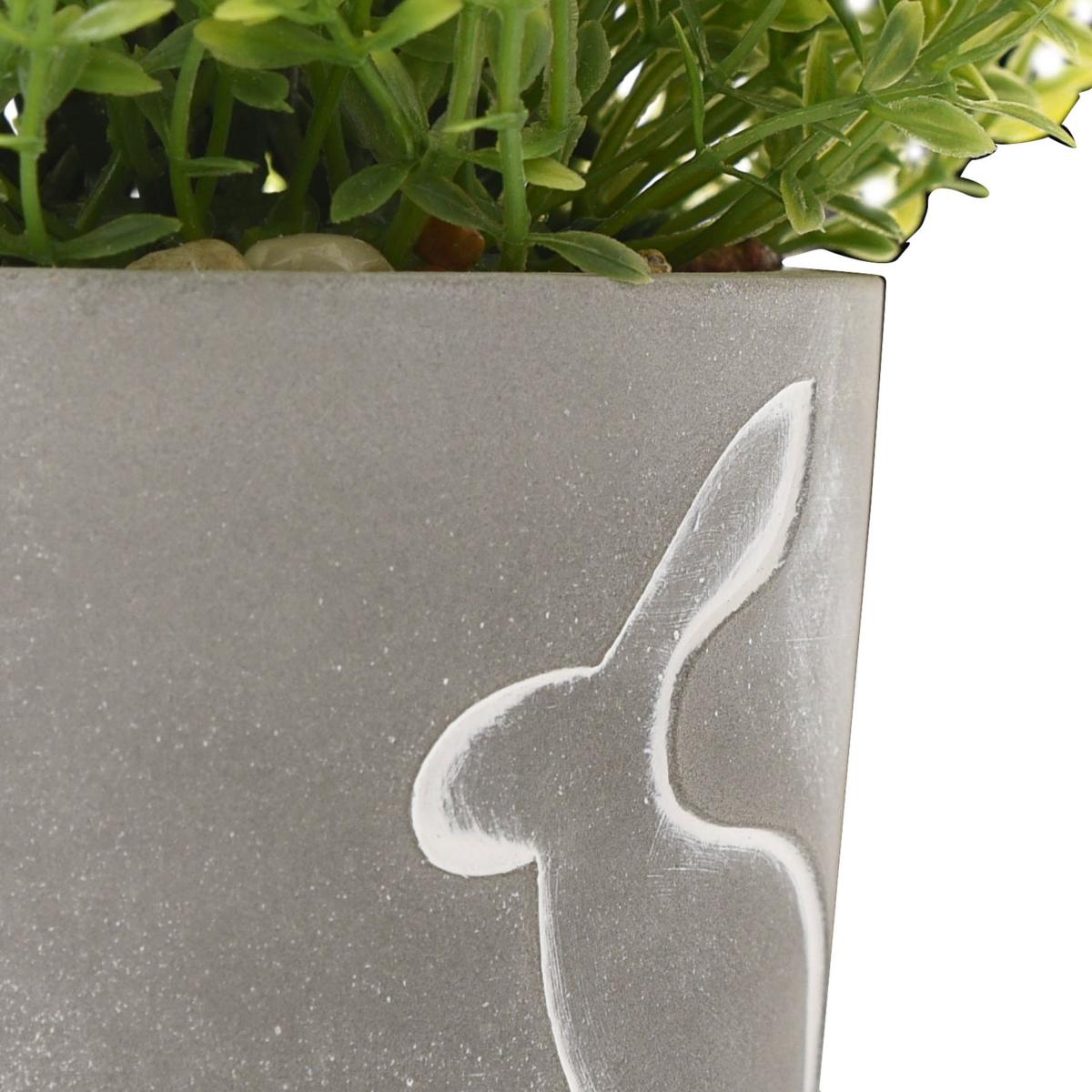 Hestia Artificial Plant in Hare Silhouette Plant Pot – image 2