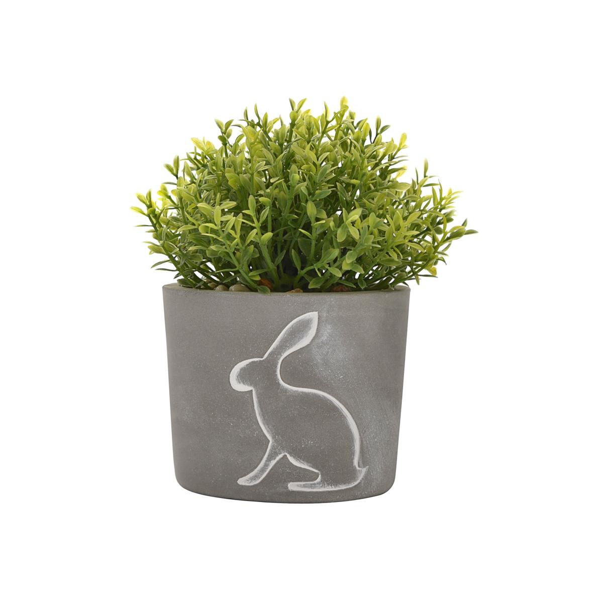 Hestia Artificial Plant in Hare Silhouette Plant Pot – image 1