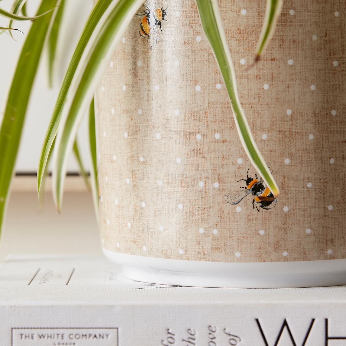 Ceramic Bee Plant Pot MultiColoured – image 2