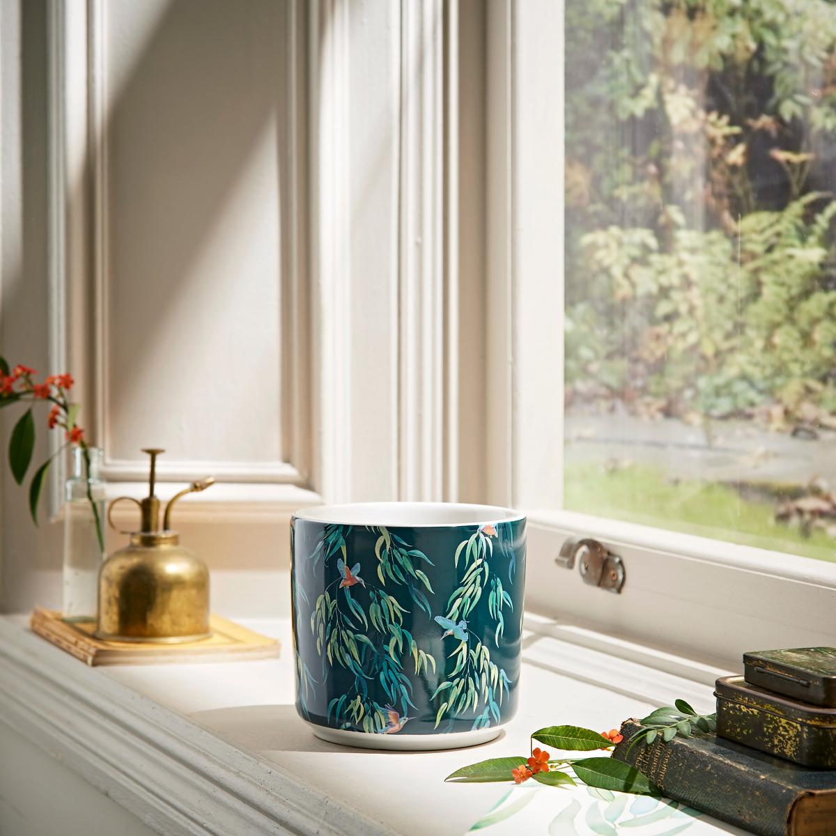 Kingfisher Plant Pot Large MultiColoured – image 2
