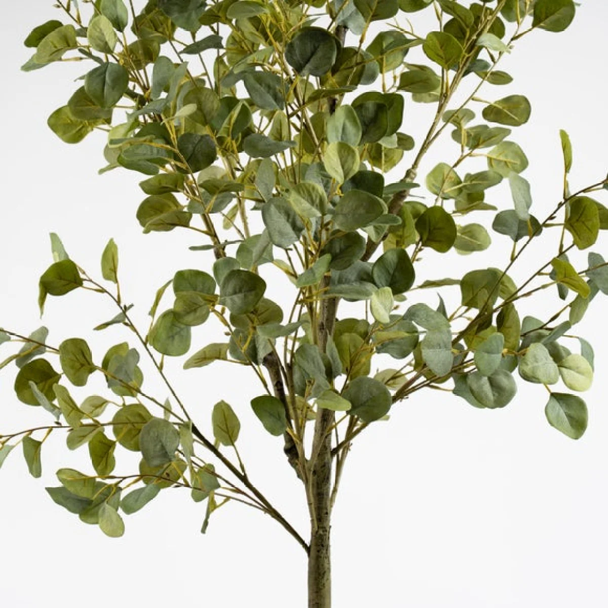 Artificial Eucalyptus Tree in Black Plastic Plant Pot – image 2
