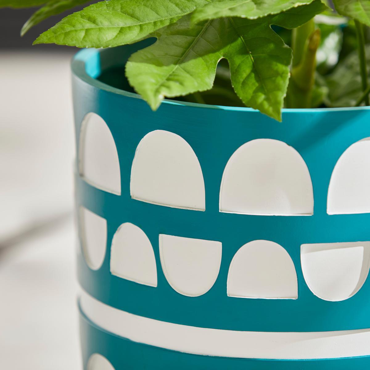 Elements Large Navy Patterned Planter Navy – image 2