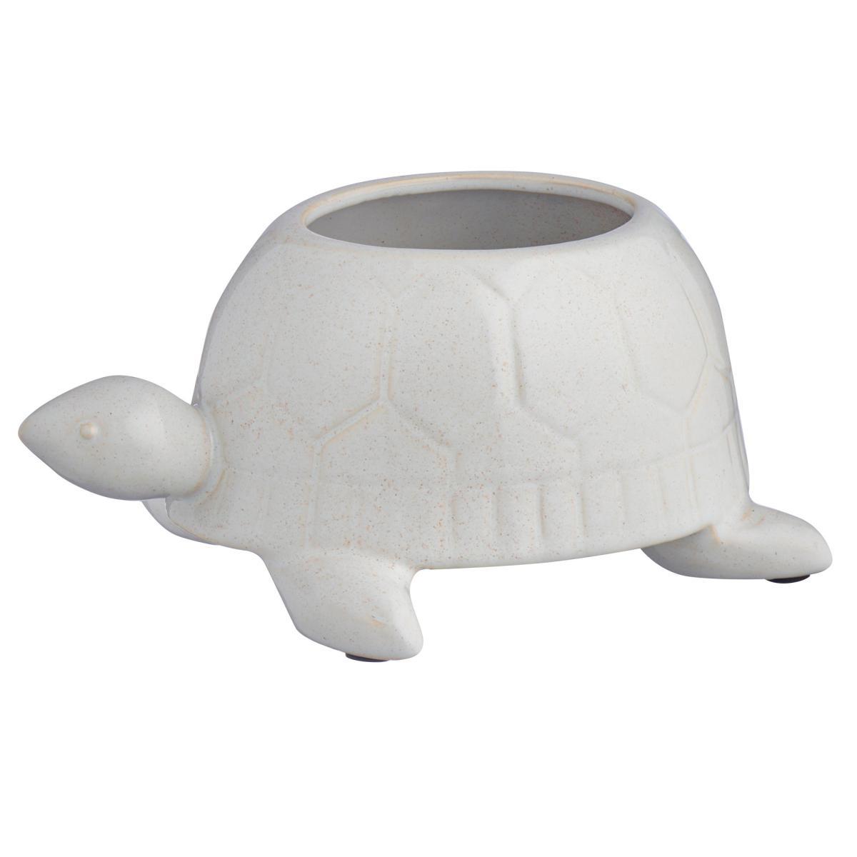Coastal Turtle Planter White – image 3
