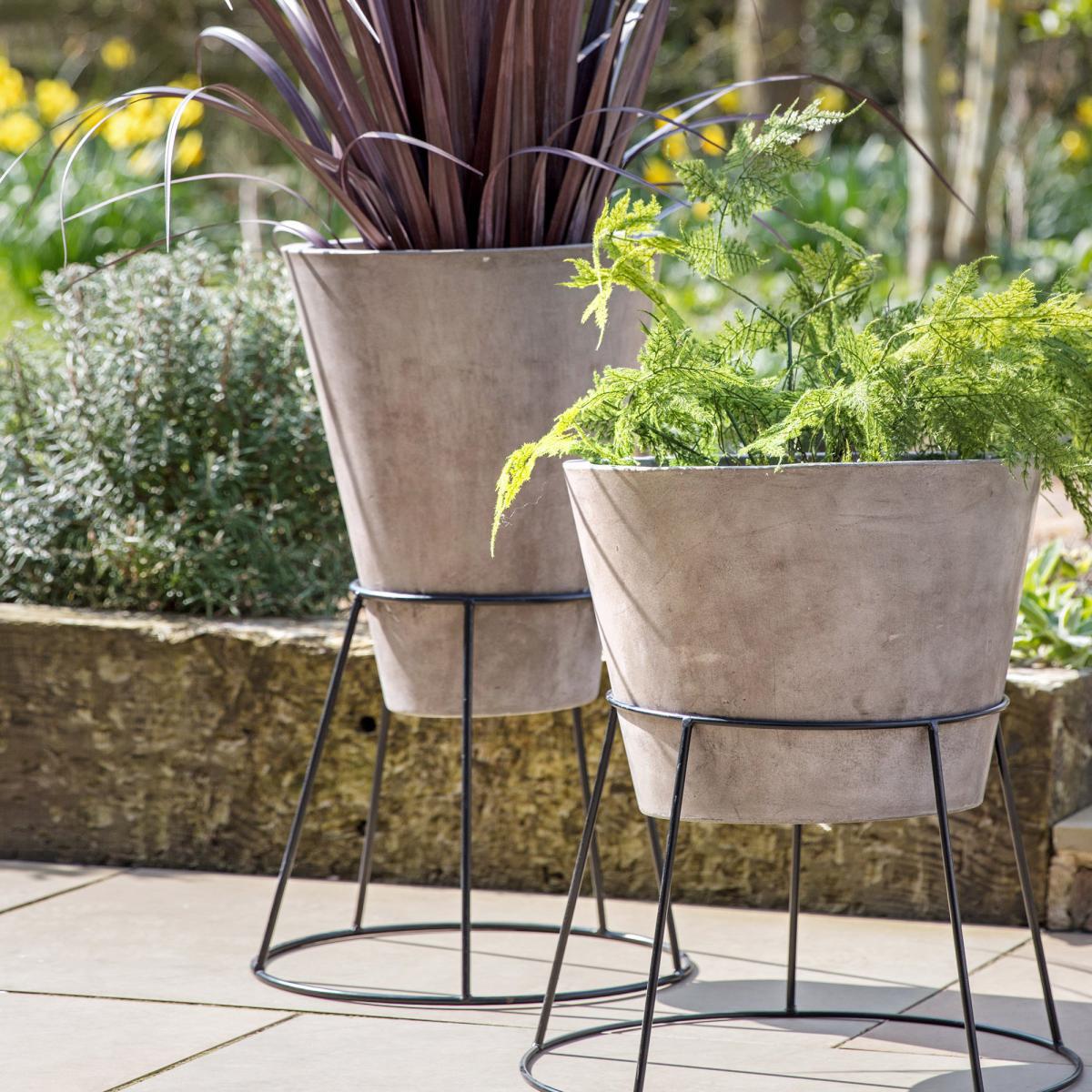 Helena Anthracite Planter Dark Grey – image 2