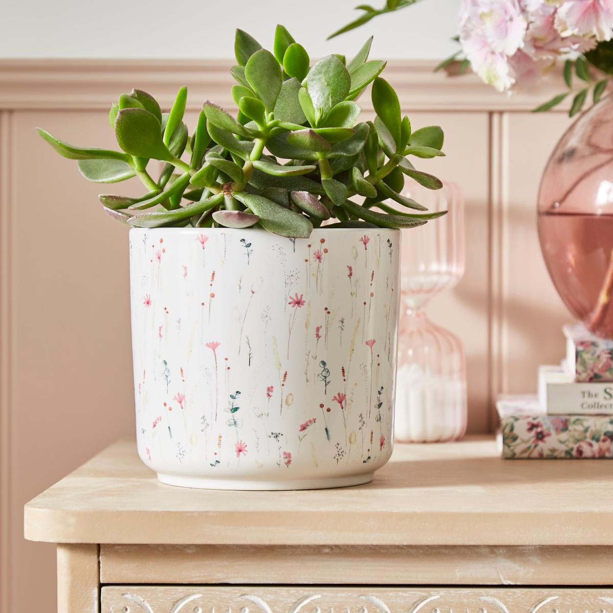 Dried Flowers Plant Pot MultiColoured – image 1