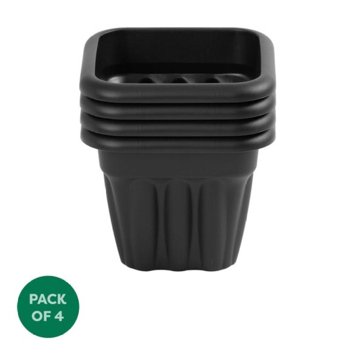 Vista Pack of 4 Square Plant Pots – image 4