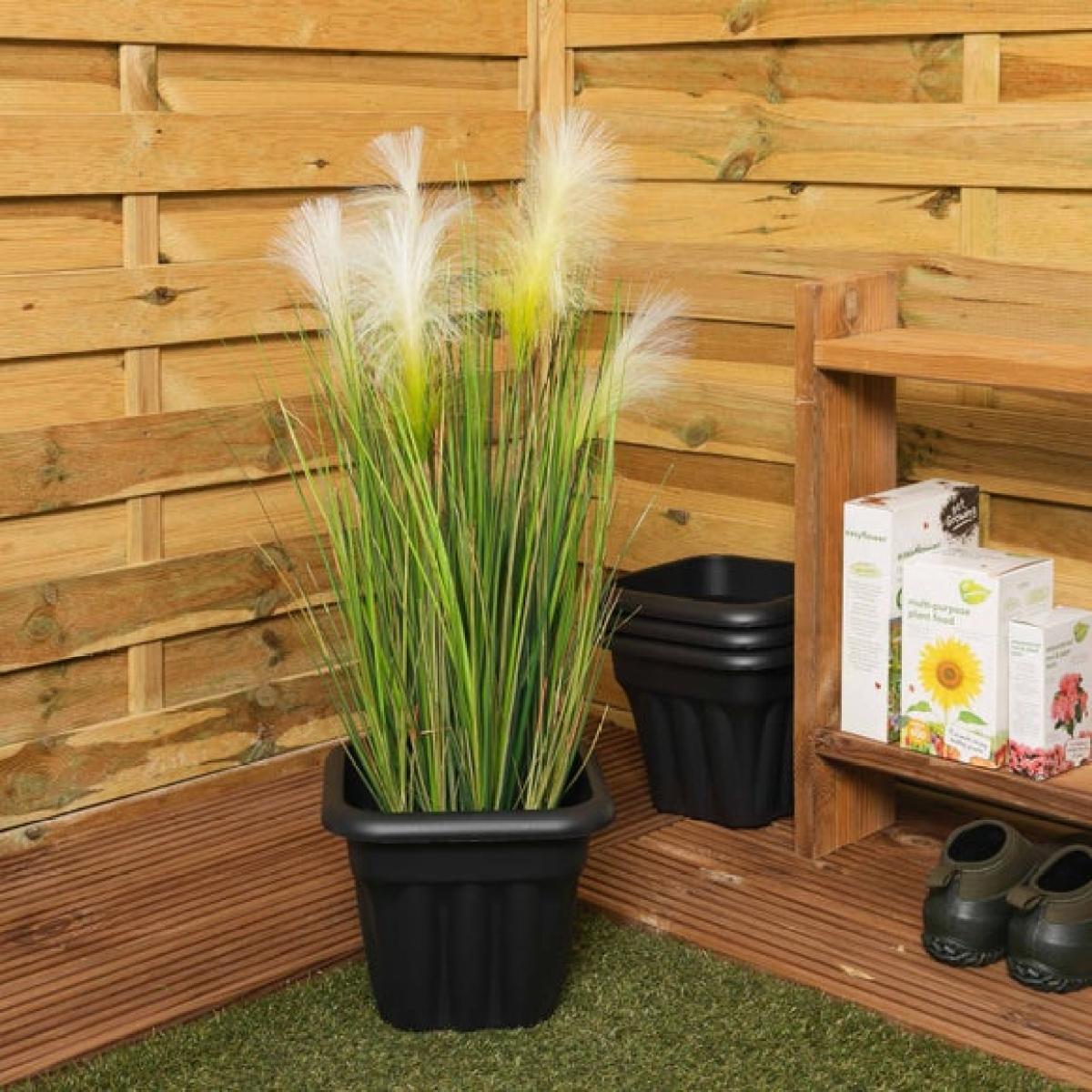 Vista Pack of 4 Square Plant Pots – image 1