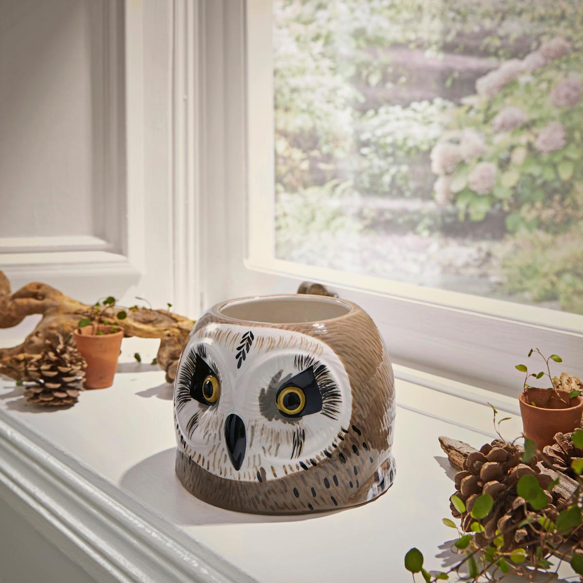 Owl Planter Natural – image 2