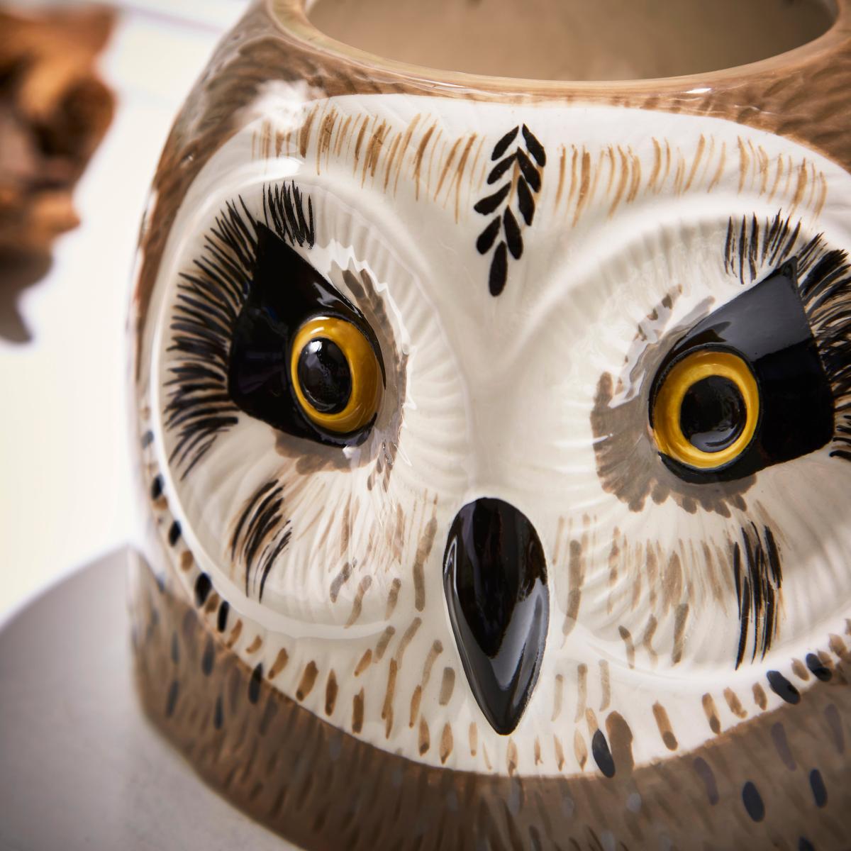 Owl Planter Natural – image 3
