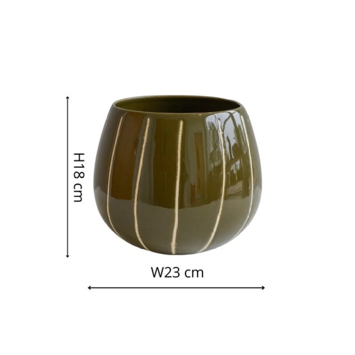 Nova Wax Relief Planter Green – image 3