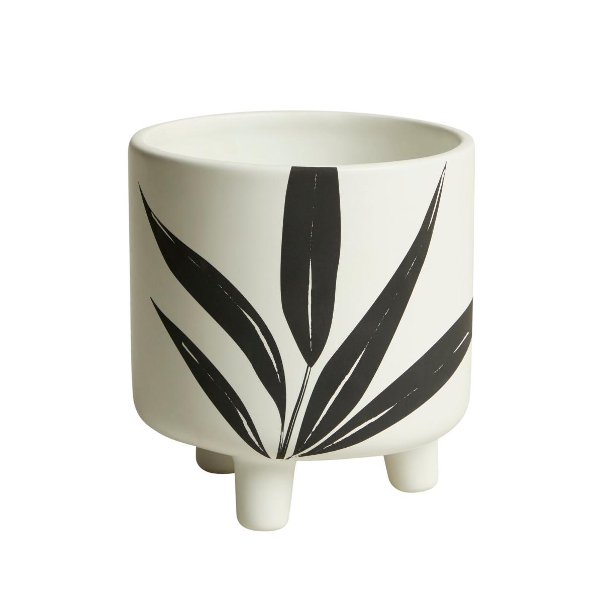 Leaf Planter 15cm Black Black – image 3