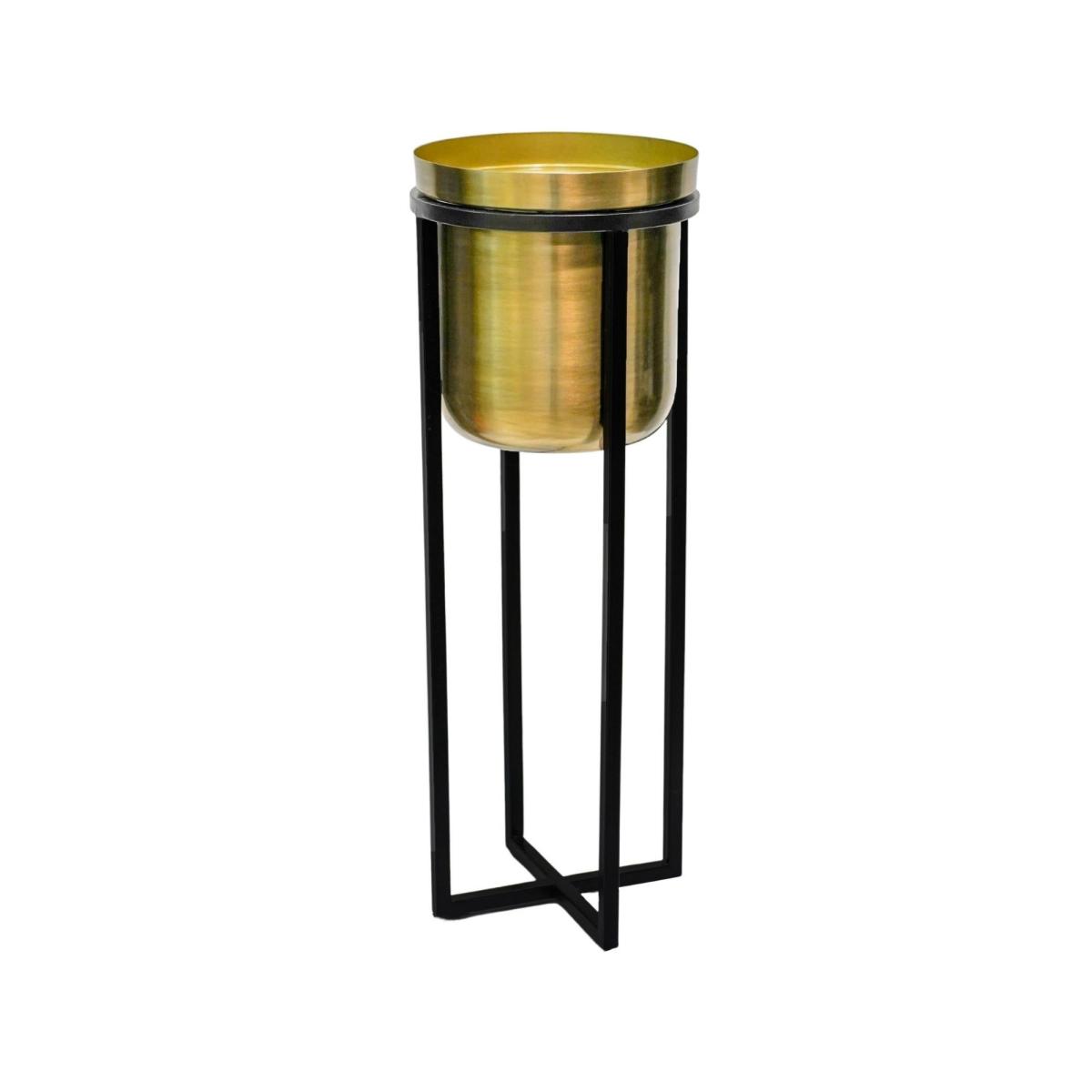 Calla Plant Pot With Stand Pewter (Grey) – image 5