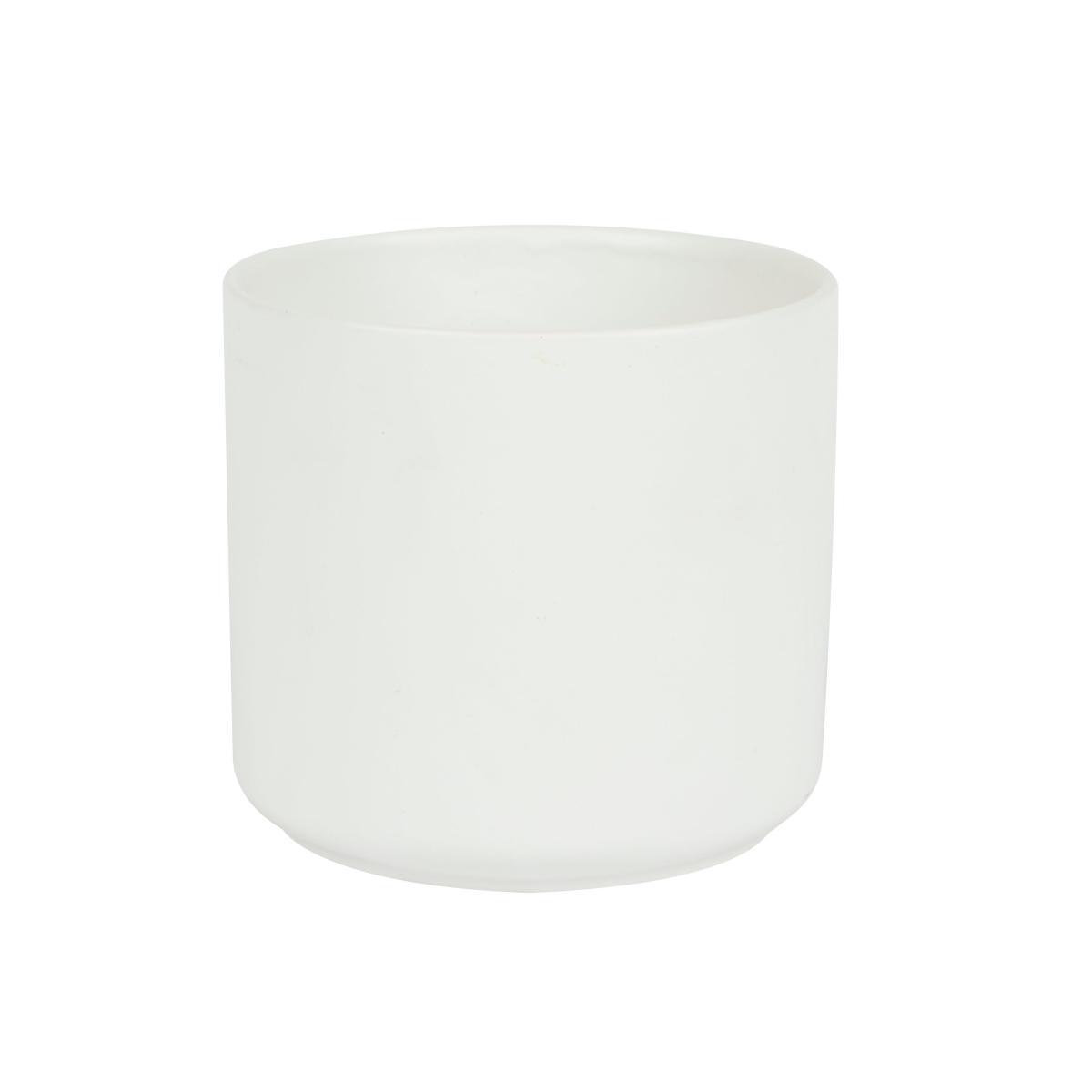 White Ceramic Plant Pot White – image 3