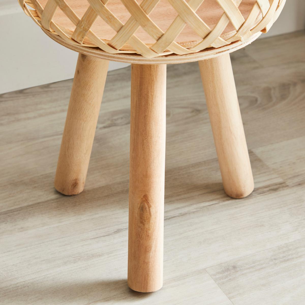 Bamboo and Wood Plant Stand Brown – image 3