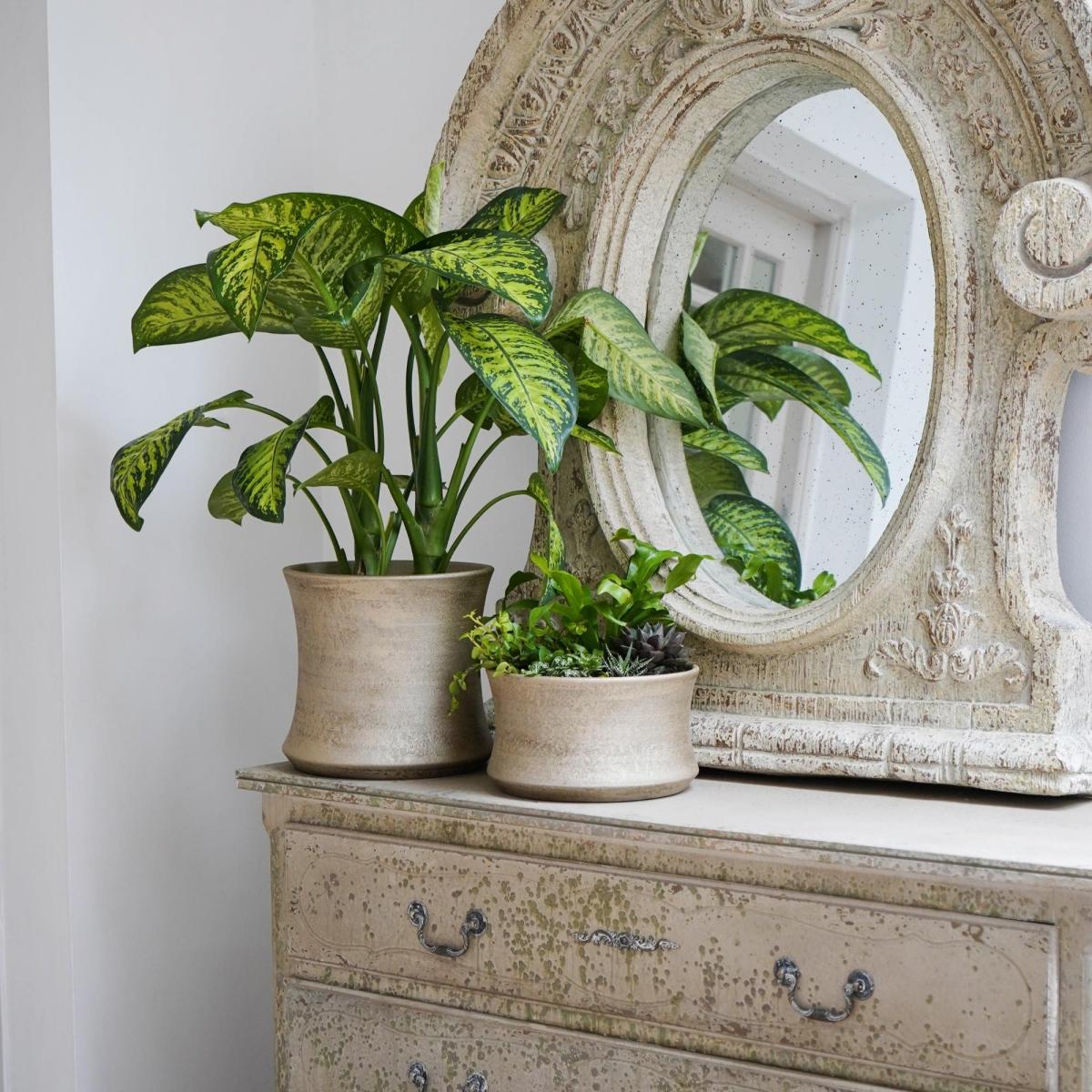 White Gold Luxe Plant Pot Gold – image 3