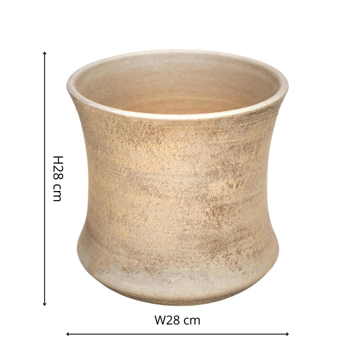 White Gold Luxe Plant Pot Gold – image 5