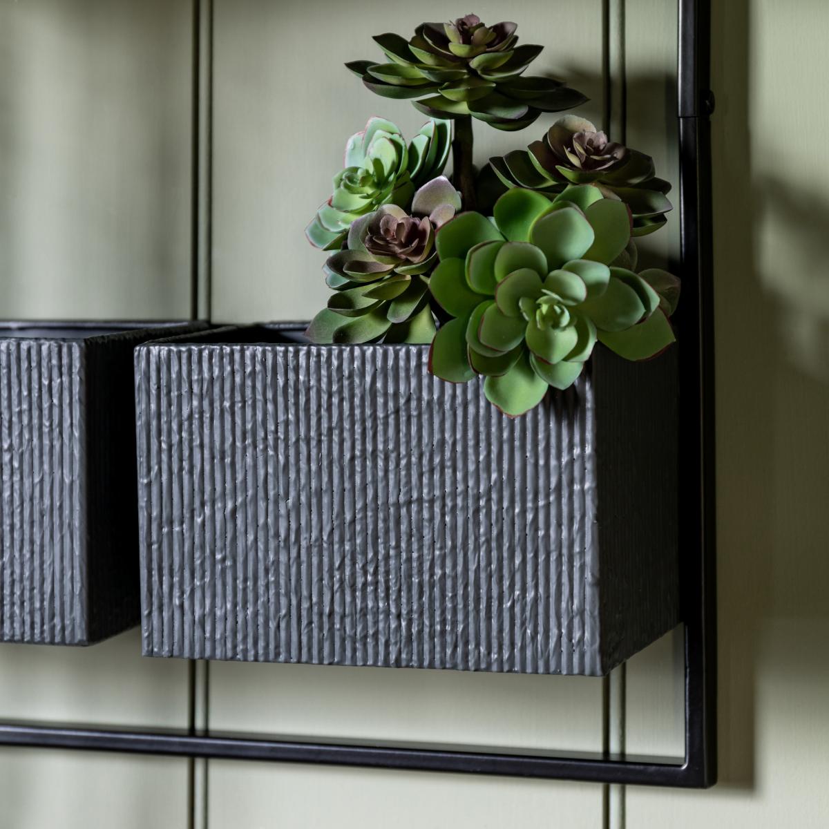 Cofton Wall Planter Black – image 3